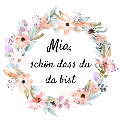personalisiertes Deckeletikett mit Gastnamen