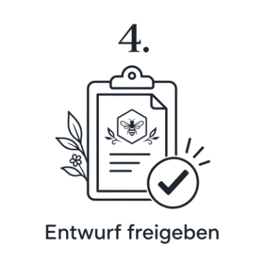 Icon dass die Freigabe darstellt