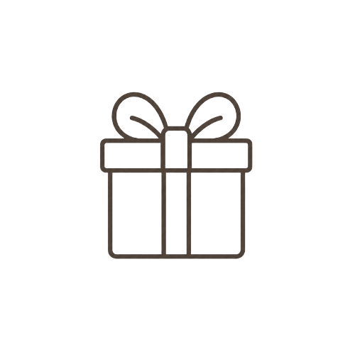 Icon zeigt eine Geschenkverpackung