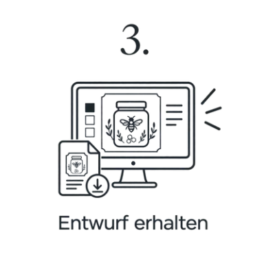 Icon dass den Entwurf darstellt