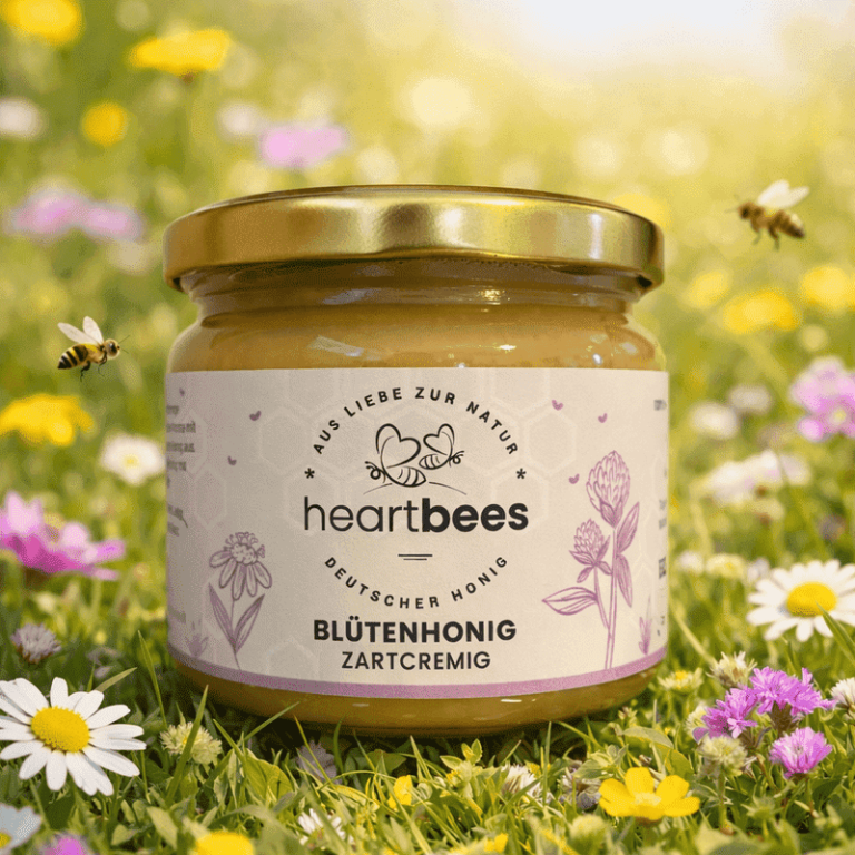 Glas Blütenhonig, zartcremig