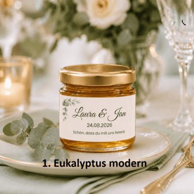 Hochzeitshonig von Laura & Jan