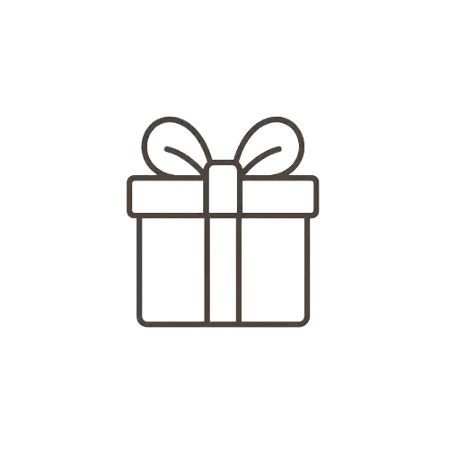 Kundengeschenke Icon zeigt eine Geschenkverpackung